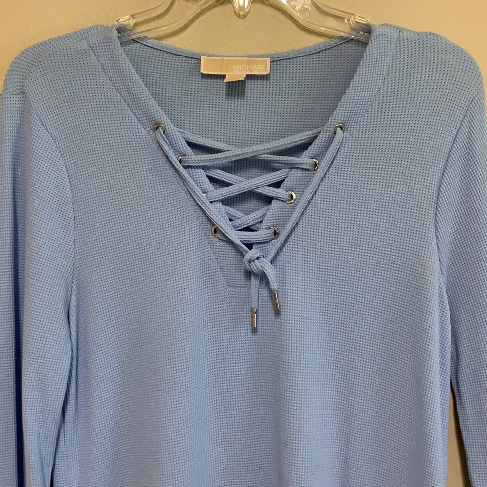 Michael Kors baby blue long sleeve thermal t-shirt. Medium.